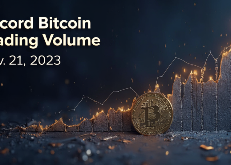 Bitcoin Trading Volume Surges to $70B in Record Highs